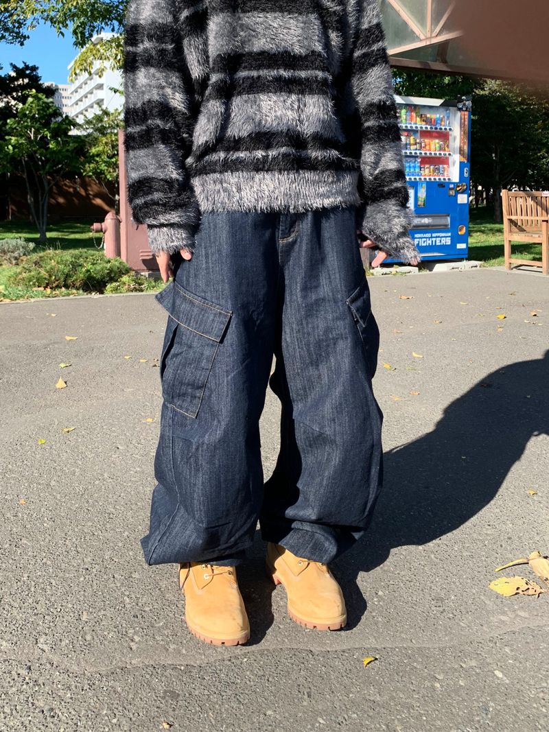DISCERNMENT(ディサーンメント)の「Parasuit Unbalanced Denim 2C(Pants)」