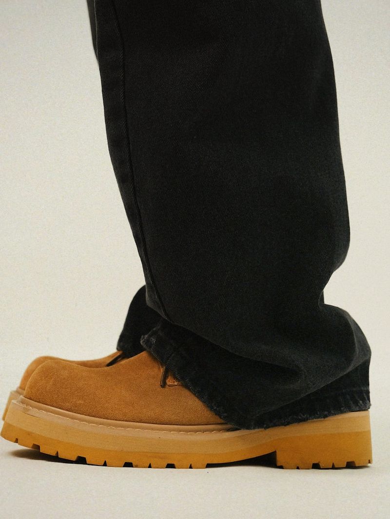 MA DAY Straight Curved Denim Pants