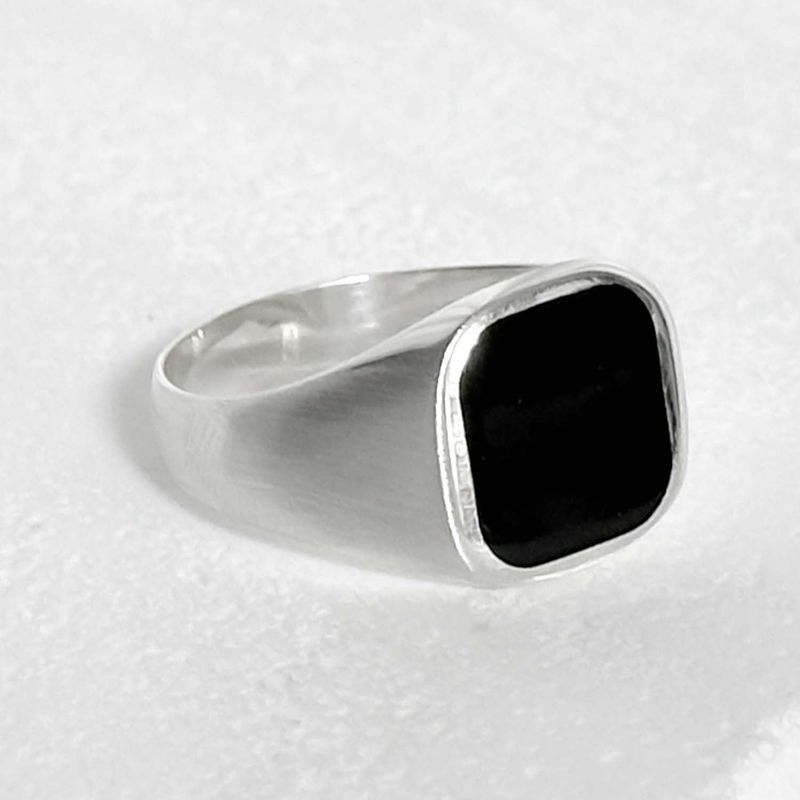 BLESSED BULLET(ブレスドブレット)の「SV925-square point simple ring-N silver(Accessories)」