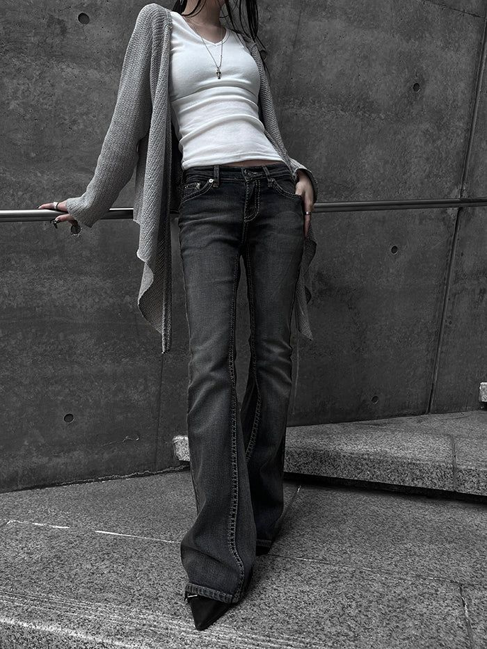 URBAN UNIQUE(アーバンユニーク)の「low-rise vintage bootcut denim (2color)(Pants)」