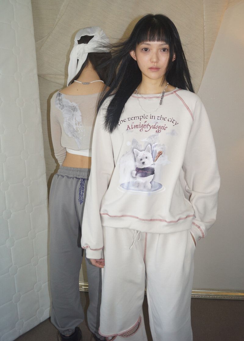 haku oriental sweatshirt [ivory]