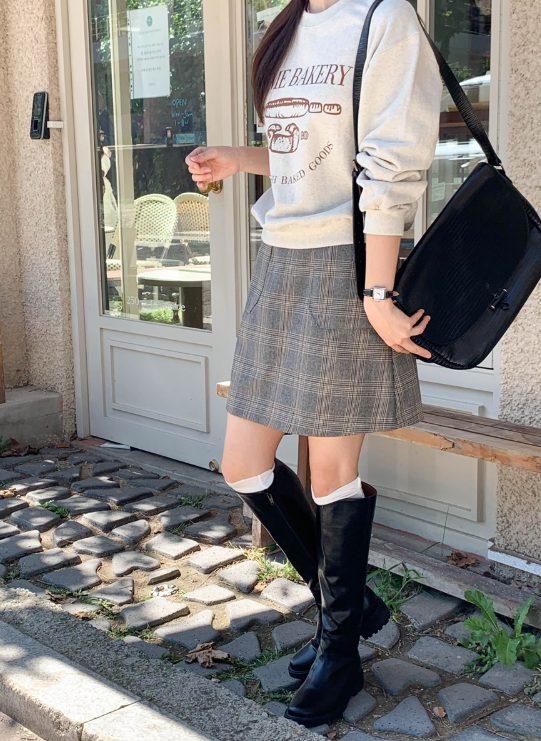 Classic Check Mini A-Line Skirt (2color)