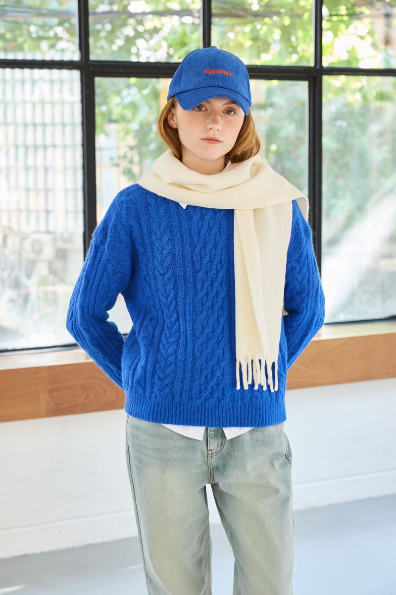 JUICY ROUND KNIT / BLUE