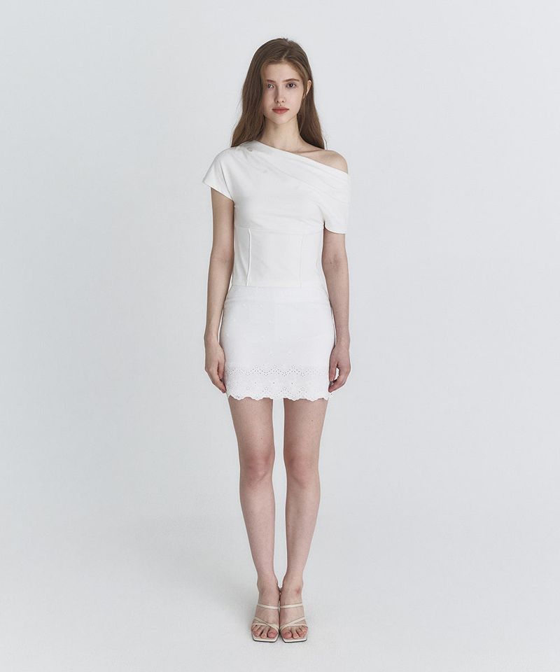 Drape t-shirt (Ivory)