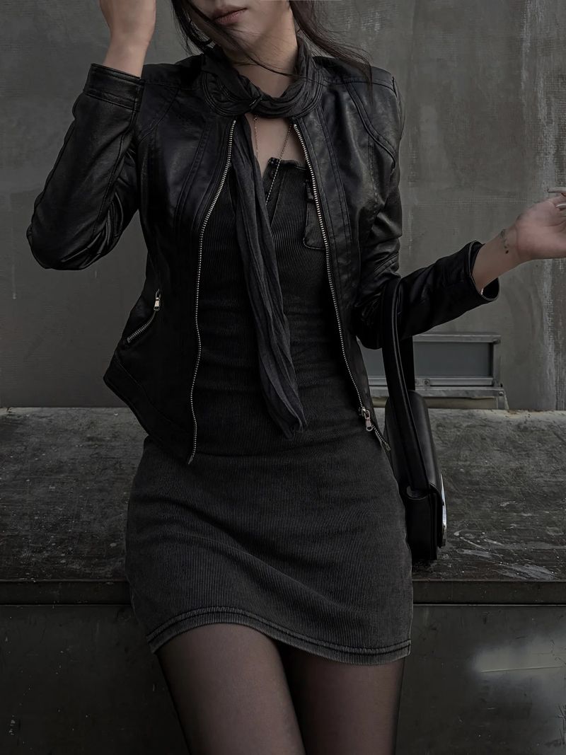 wrinkle pleated scarf (2color)