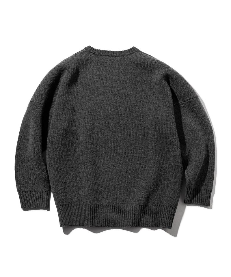 SAFETY LETTERING WOOL KNIT MWZNT001