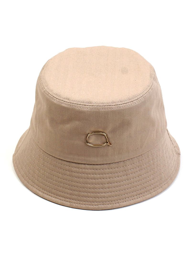 GD Bubble Beige Drop Bucket Hat