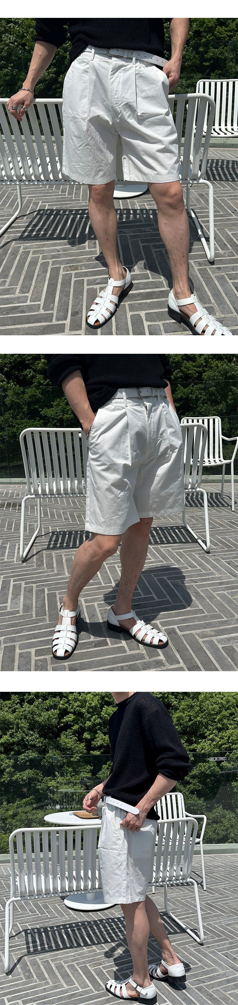 [S/S] Bio pin tuck bermuda pants(5color)