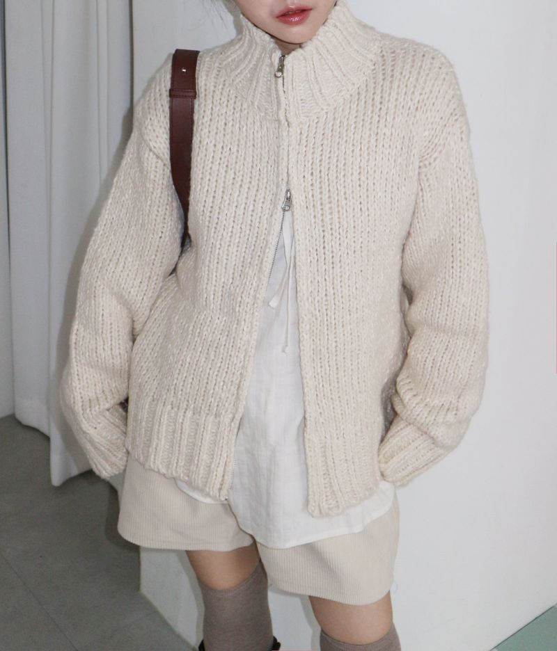 Boehm Boksarthy high neck two-way cardigan (outer)