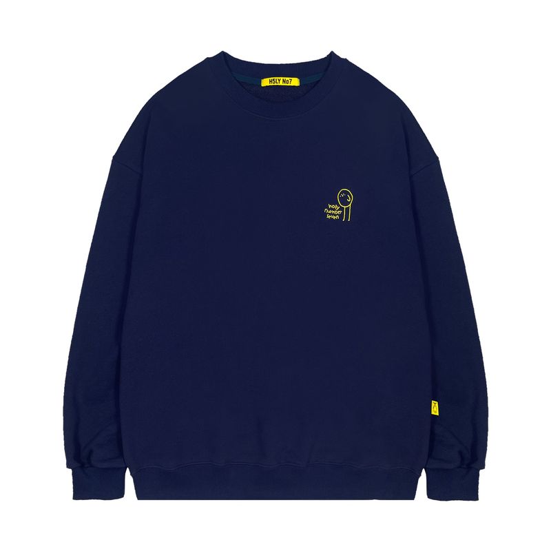 HOLY NUMBER 7（ホーリーナンバーセブン）の「HOLYNUMBER7 X CHOI BYUNGCHAN BUCKET LIST GRAPHICS SWEAT SHIRT_NAVY（Tops）」