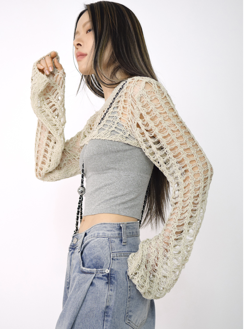 High-top Knit Bolero