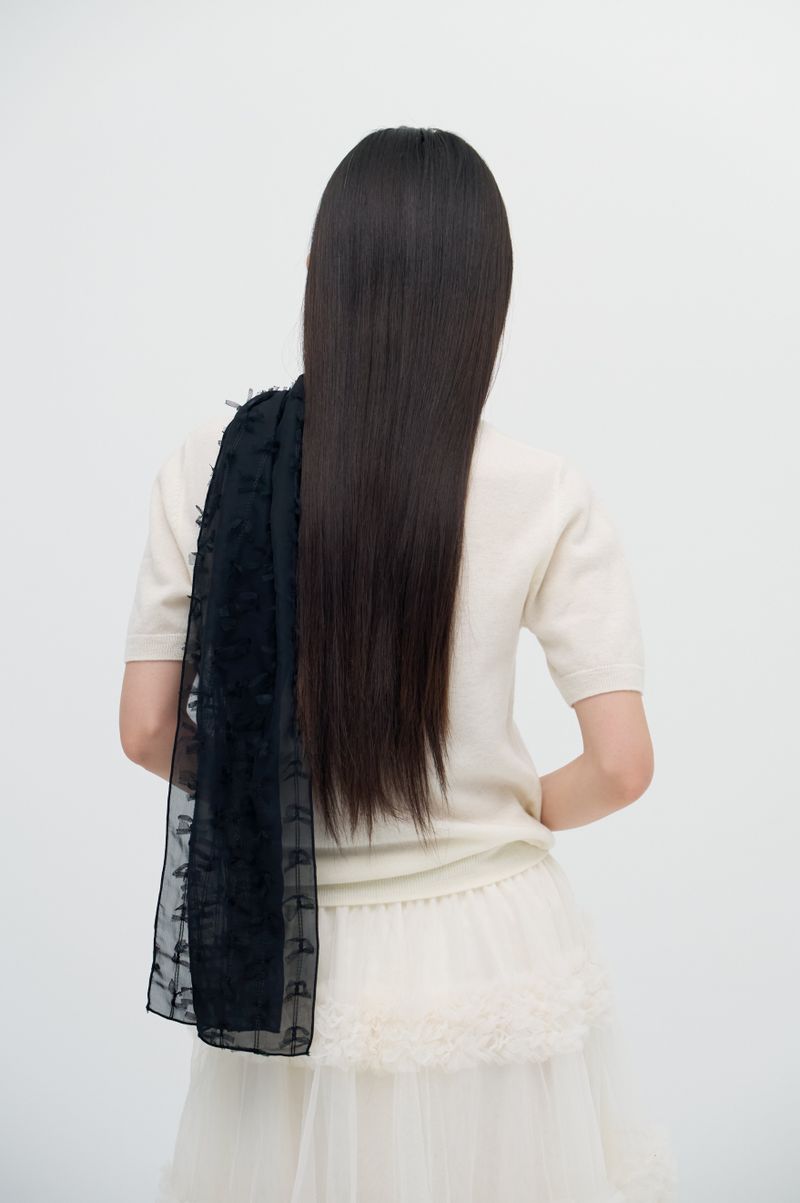 Tassel Ribbon Layer Scarf_2 colors