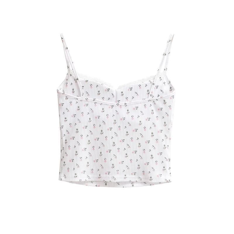 Cielle Ruched Flower Top
