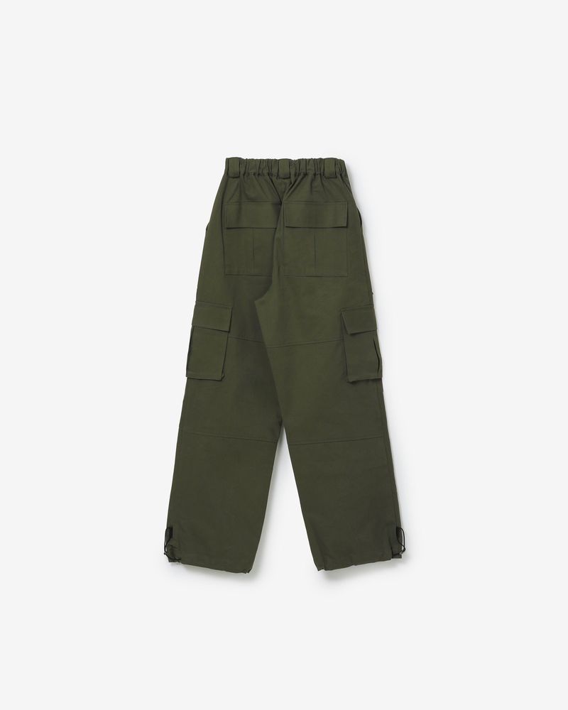 hip cargo set-up wrapskirt & pants [ KHAKI ]