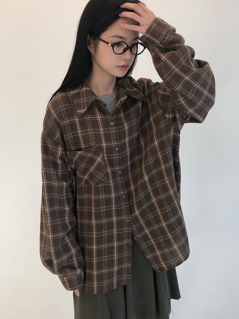 SLOW TWO-WAY CHECK SHIRT (2C)