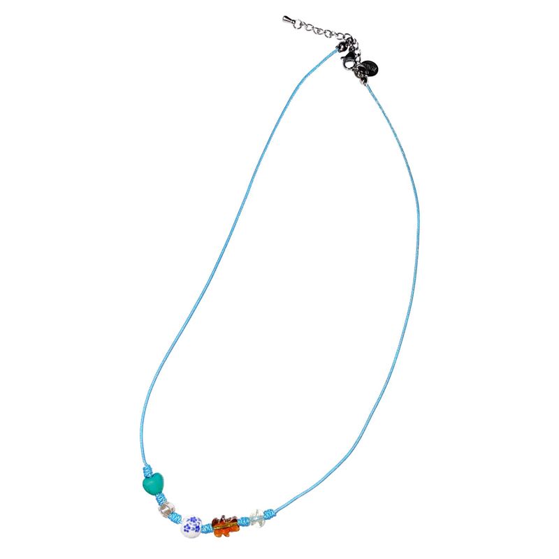 sky blue gemstone necklace