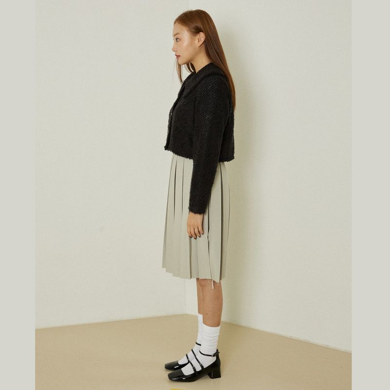 Azure short cardigan (black)