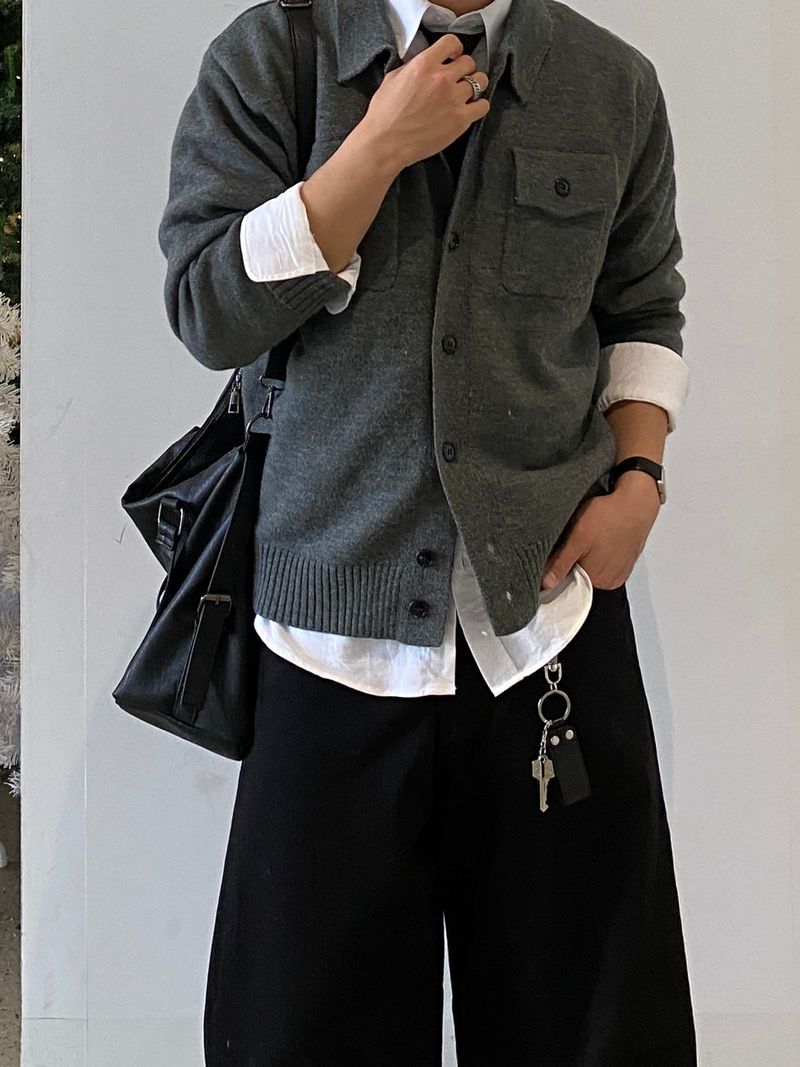 Veilet Double Pocket Cardigan 3C