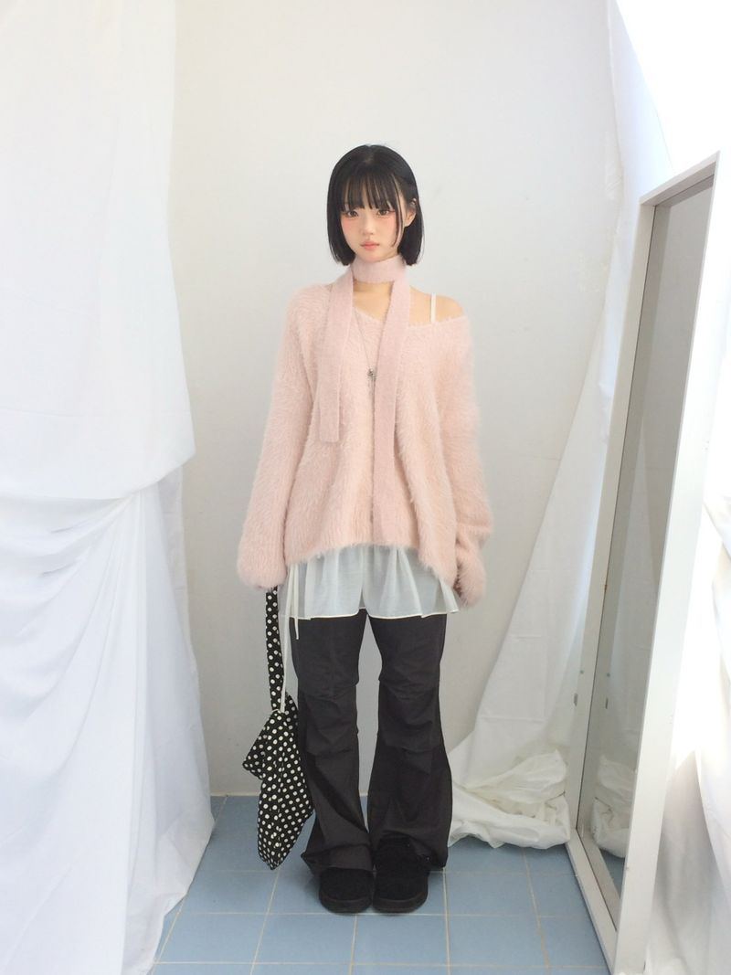 Love N Hairy muffler knitwear