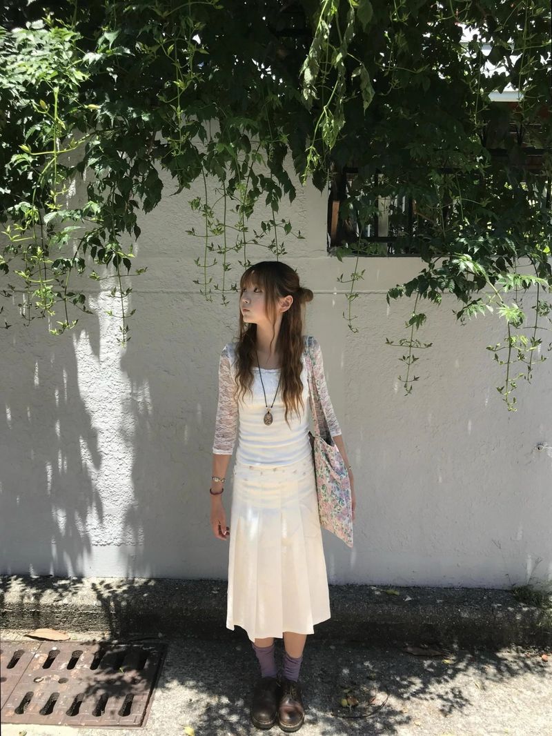 hori flower layered t-shirts