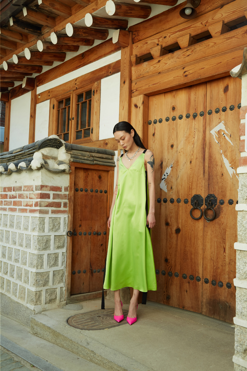 Ribbon Long Dress