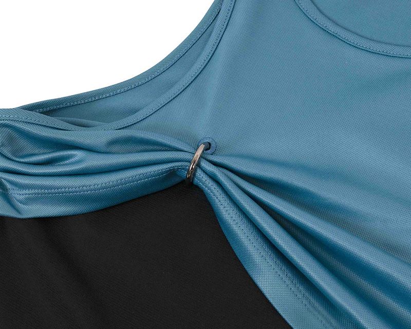 Chain Link Layered Top _ Teal