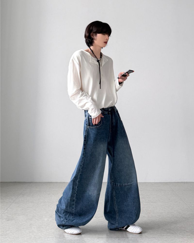 Euro Curved Wide Denim