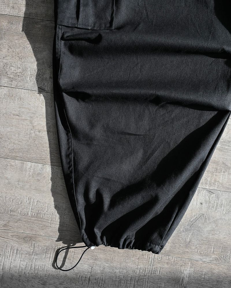 SIO WIDE CARGO PANTS BK