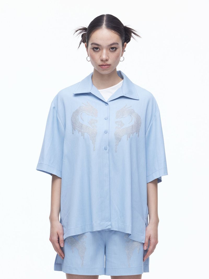 DILETTANTISME（ディレッタンティズム）の「Dragon Hotfix Shirts(BL)（Tops）」