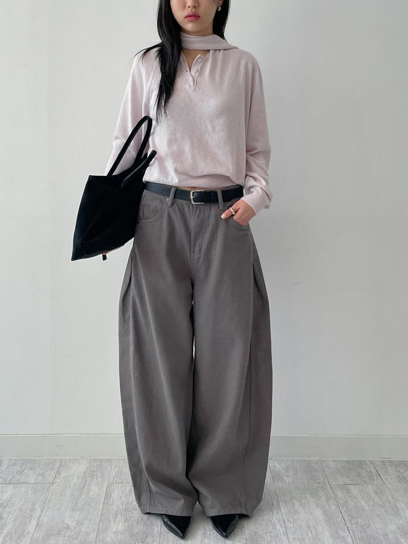 Brick Tie Loose Fit Knit