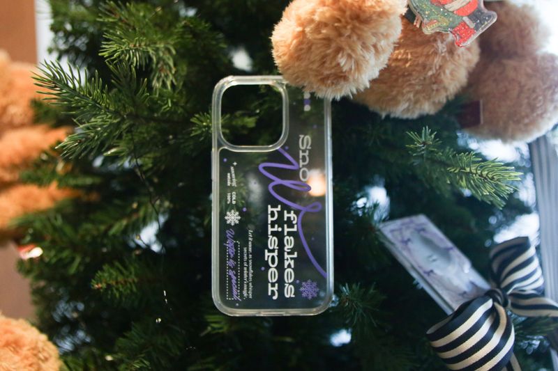 【MADE】(2type) Snow Violet Jelly hard Phone case