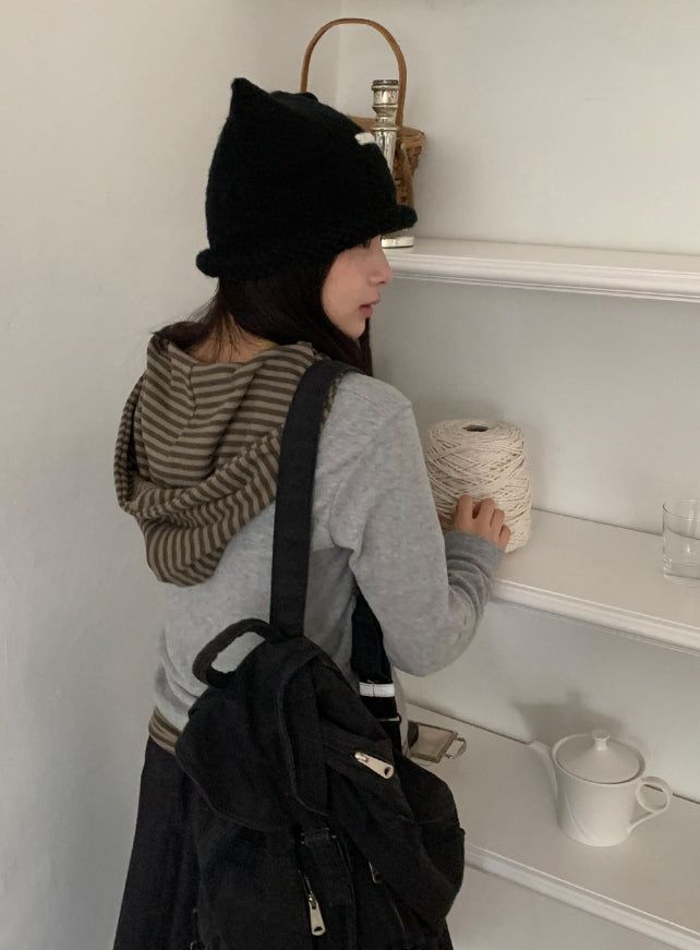 Maltane Cats Knit Beanie