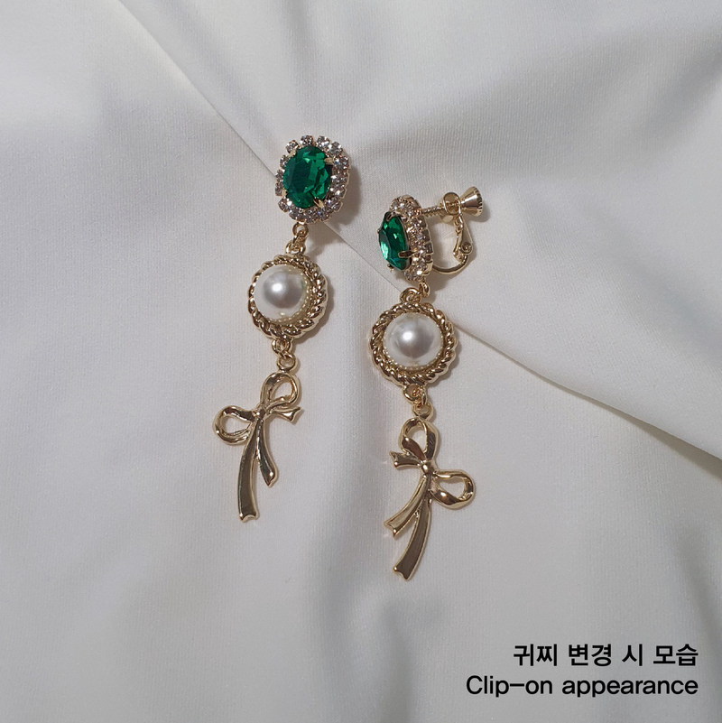 Emerald Preppy Royal Earring