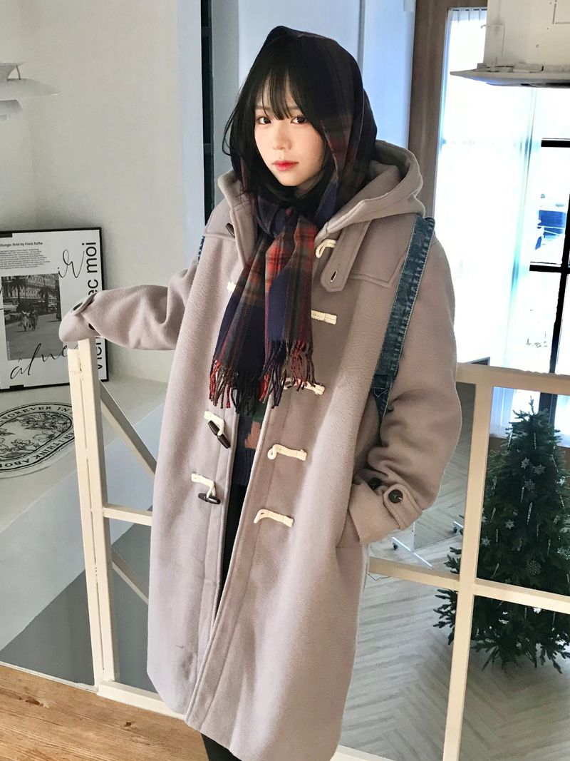 Flat Tartan check muffler 
