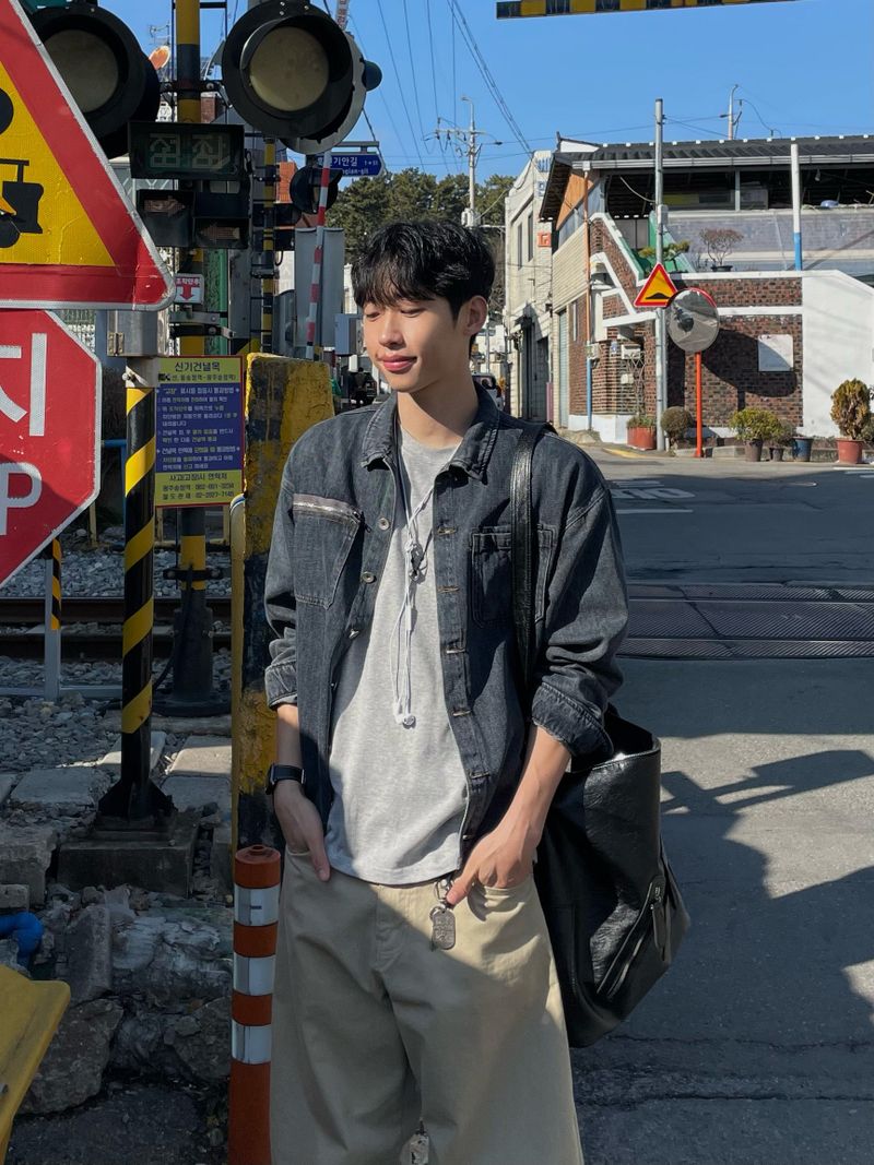 Flow Denim Shacket (M, L / 2colors)