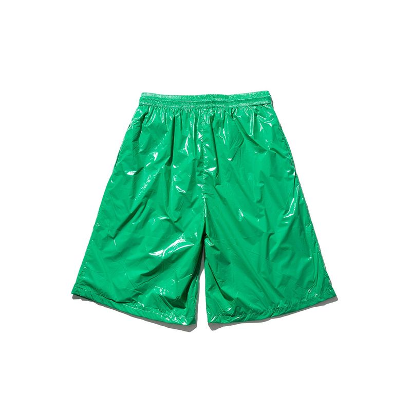 C LOGO ONE TUCK SATIN WIDE SHORT PANTS