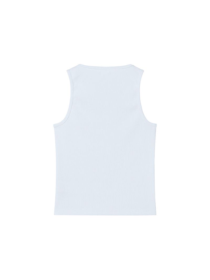 HEART SLEEVELESS WHITE