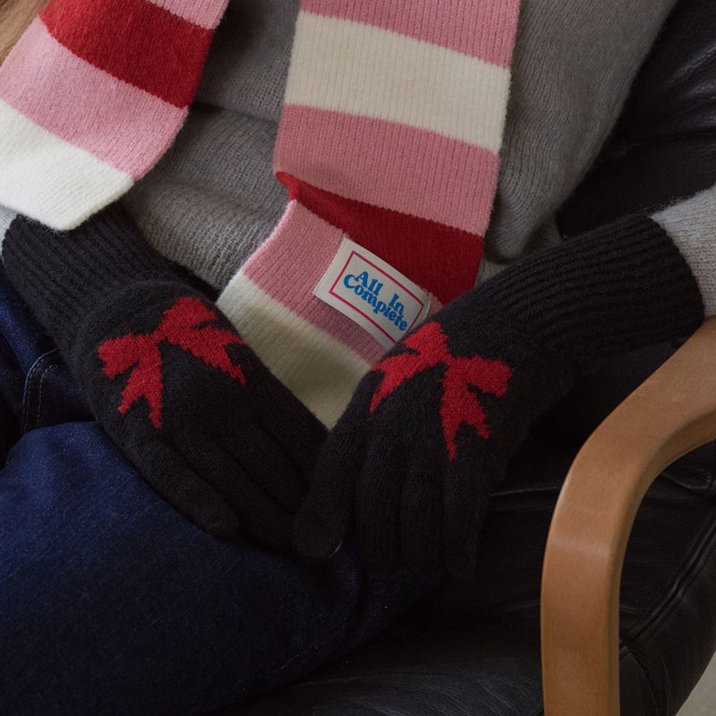 Ribbon Wool Gloves (9 Colors)