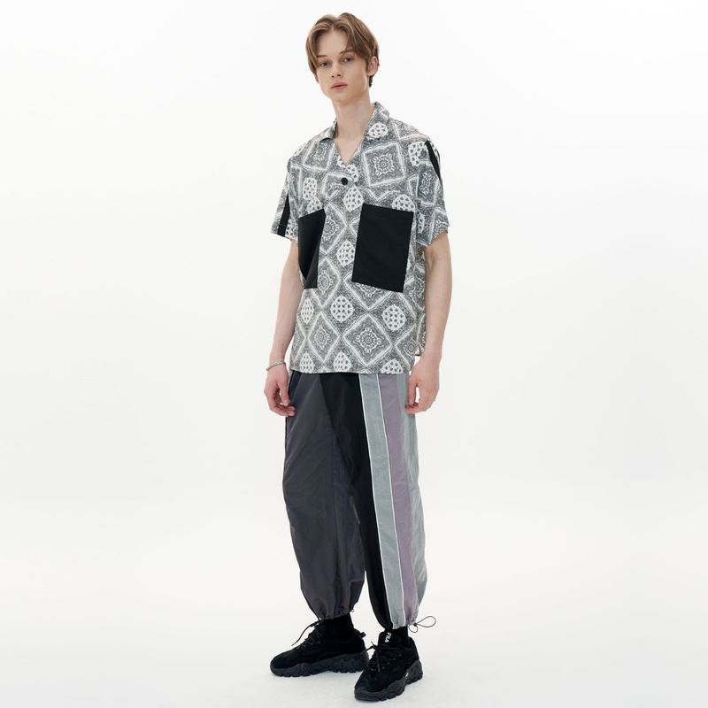 Track Shirt [White Paisley]