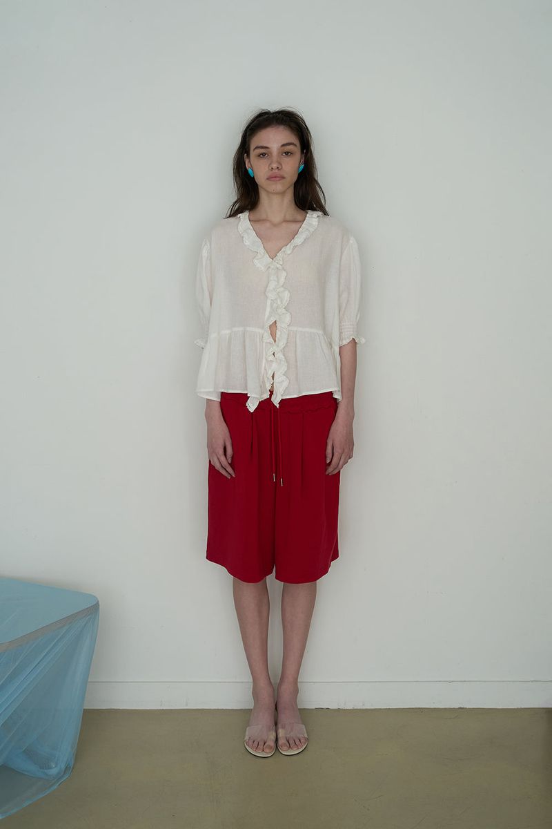 Cozy sweat shorts_red