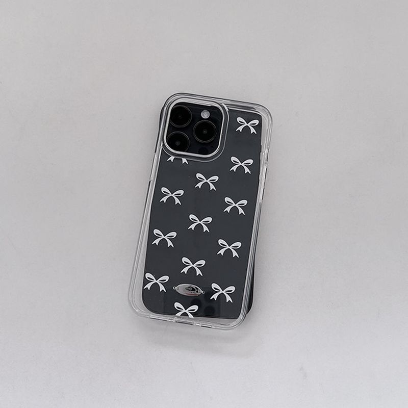 Peakdrawing(ピークドロウィン)の「Pure white bow jelly hard case (clear)(Smartphone Accessories)」