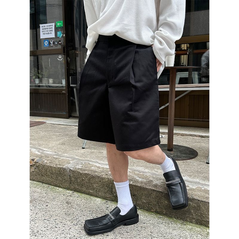 [S/S] Label bermuda cotton pants(4color)