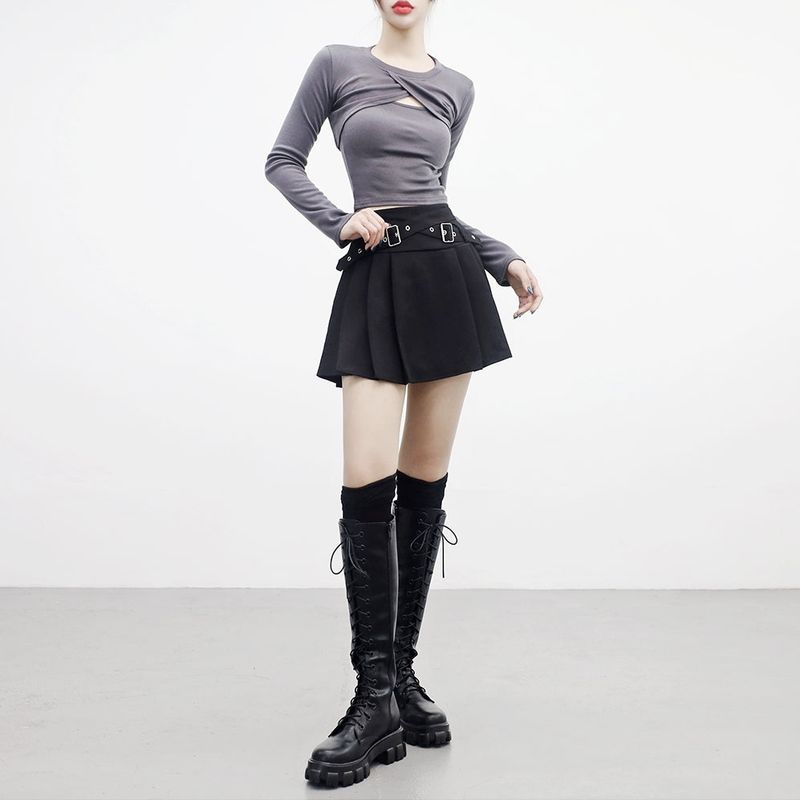 [NONCODE] (1+1) DeMer Bolero T-shirt + Sleeveless Set