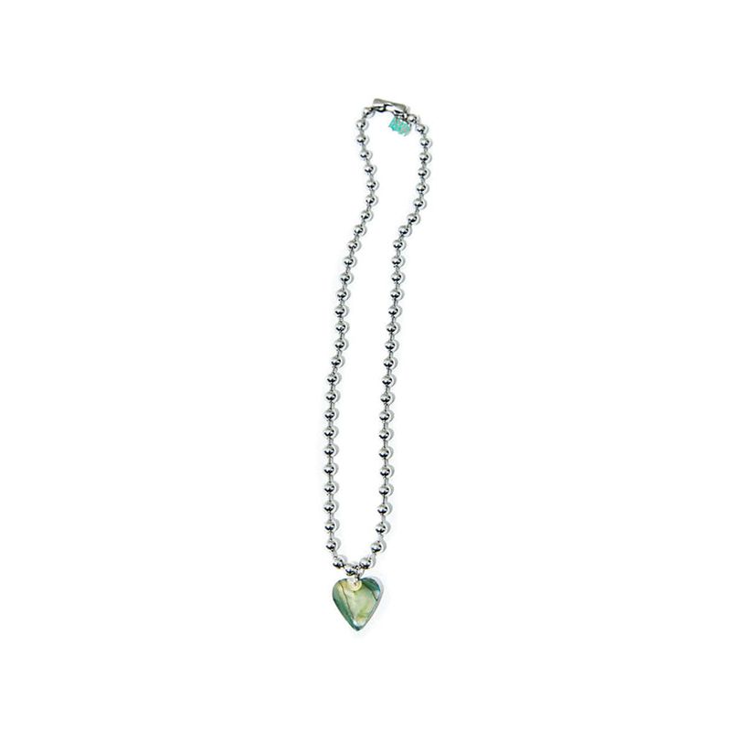[NIROSERENDIPITY] HEART MOTHER OF PEARL NECKLACE 2SIZE