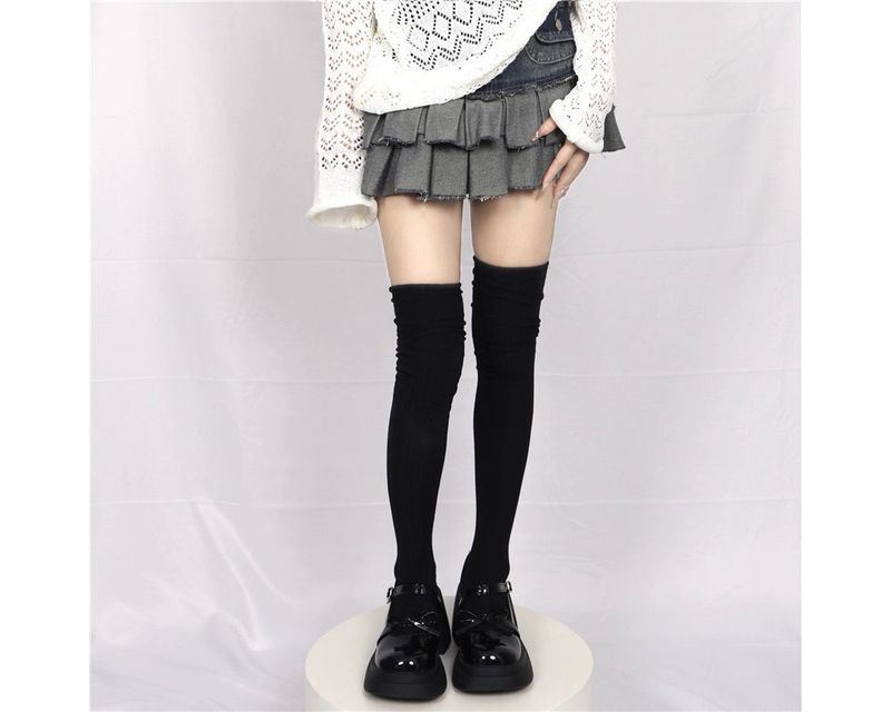 Golji high knee socks (6color)