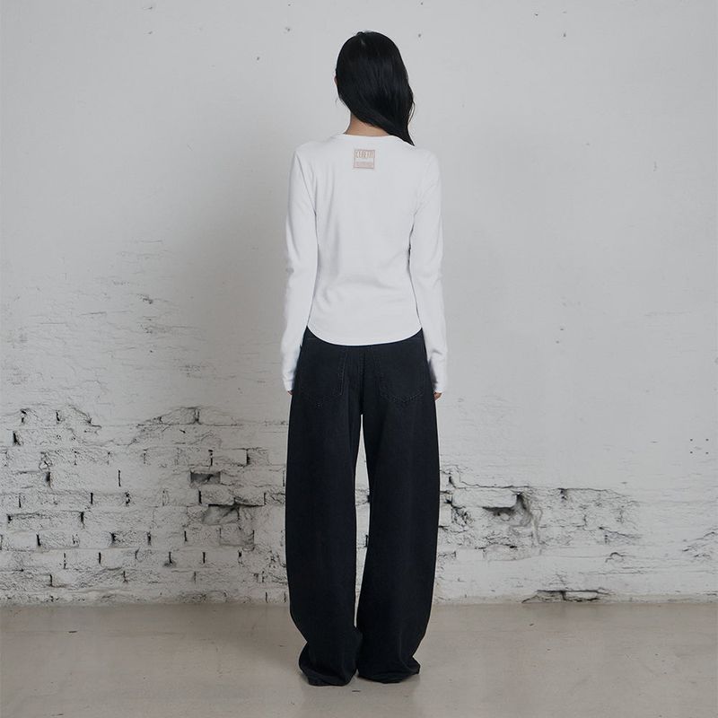 C 90S LINE BASIC LONG SLEEVE T-SHIRT_WHITE