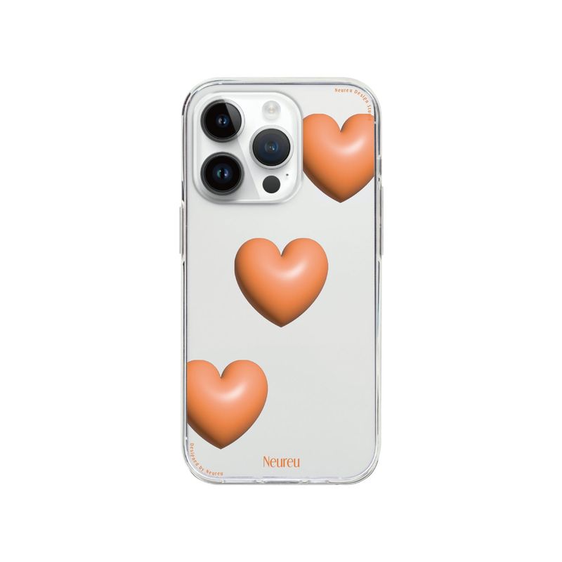 Sun Orange Heart Balloon Case (Jelly Hard)