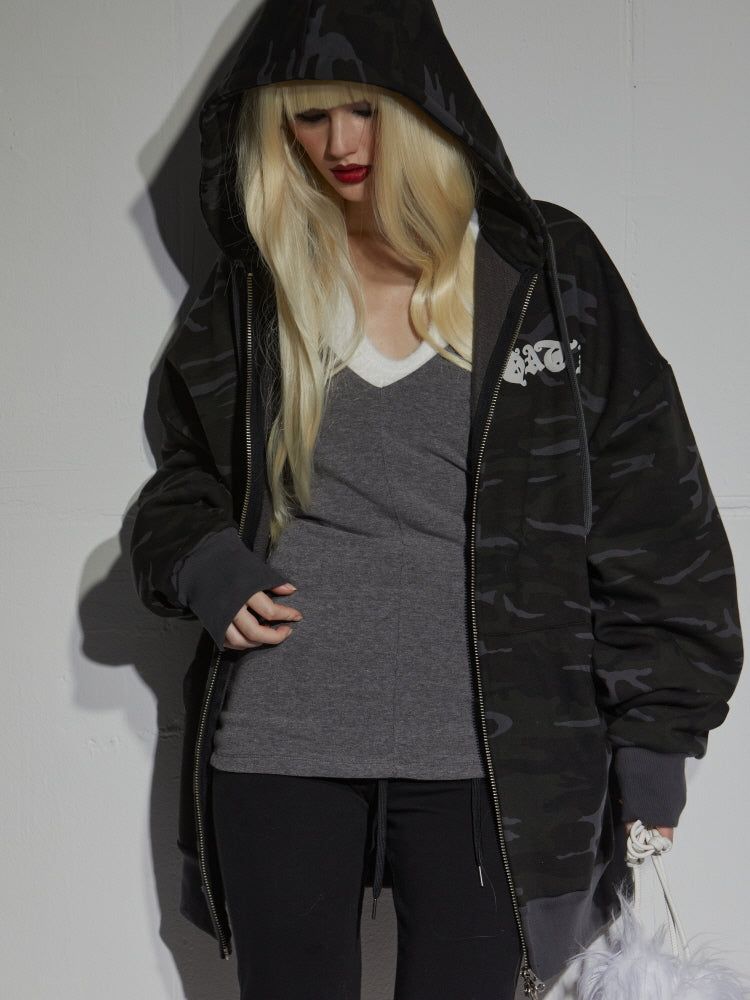 3X HOOD ZIP-UP