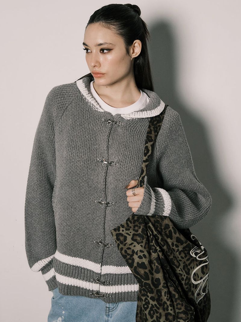 LATCH COWICHAN CARDIGAN (GREY)