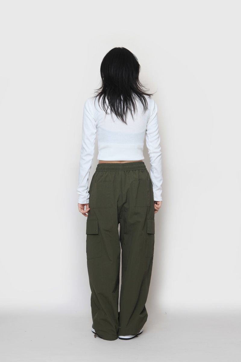 Wave Crop Long Sleeve T-Shirt